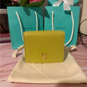 Tiffany & Co Yellow Leather wallet